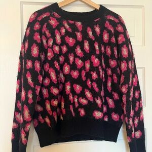 A.P.C. Black and Pink sweater. Size small.